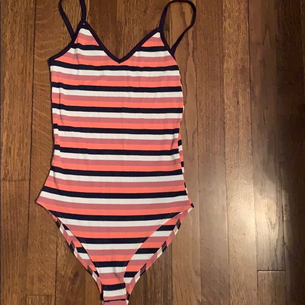 Striped bodysuit